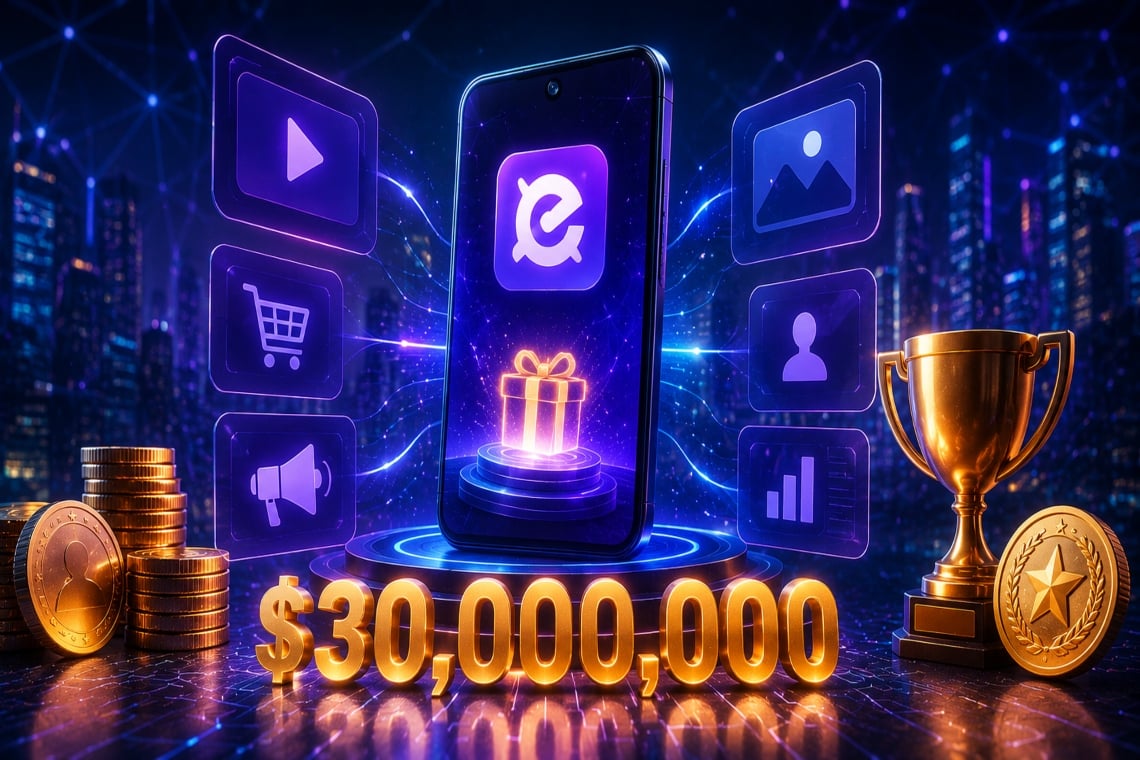 EarnOS rivoluziona la pubblicità digitale: 30 milioni di dollari in premi e una nuova era per l’internet verificato